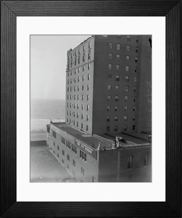 Framed Print : Death of Gangster Abe Reles at Half Moon Hotel Framed Print : Death of Gangster Abe Reles at Half Moon Hotel