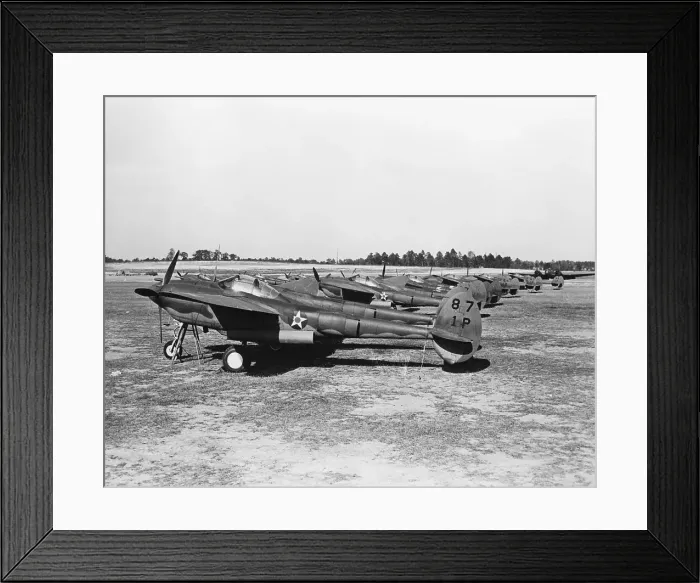 Framed Print : Fleet of P-38 Lightning Fighter Aircraft Framed Print : Fleet of P-38 Lightning Fighter Aircraft