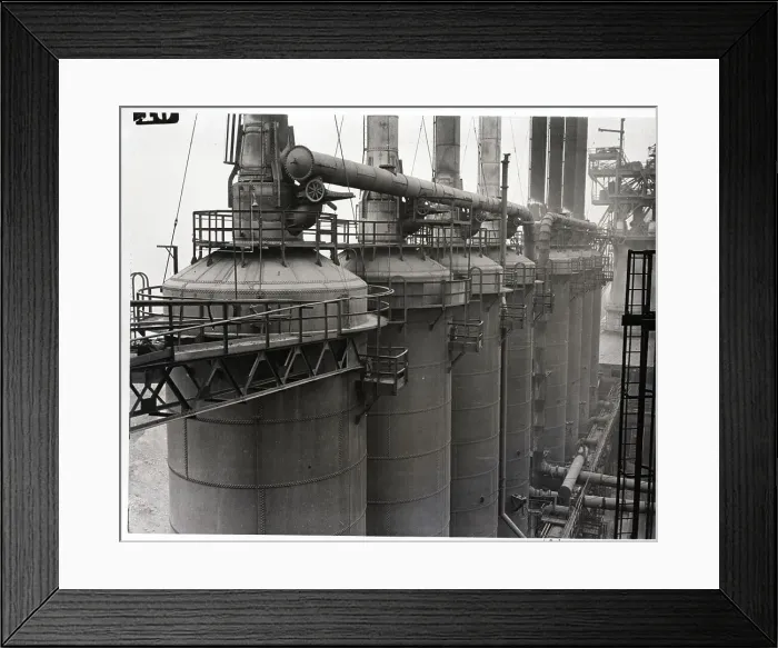 Framed Print : A Blast Furnace At Work In Ohio