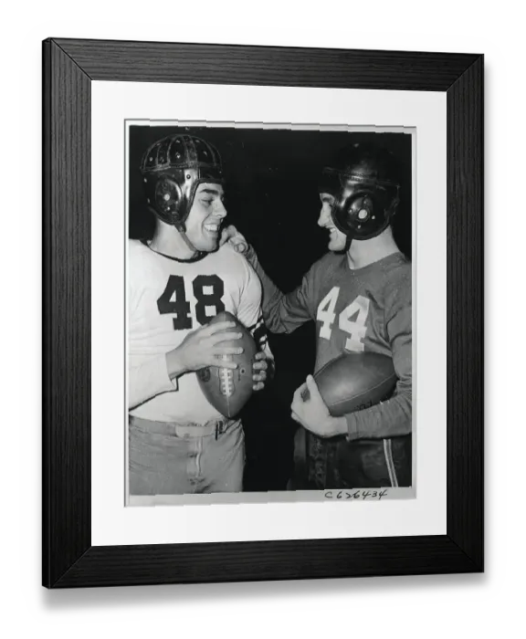 Framed Print : Otto Graham and Billy Hillenbrand Framed Print : Otto Graham and Billy Hillenbrand