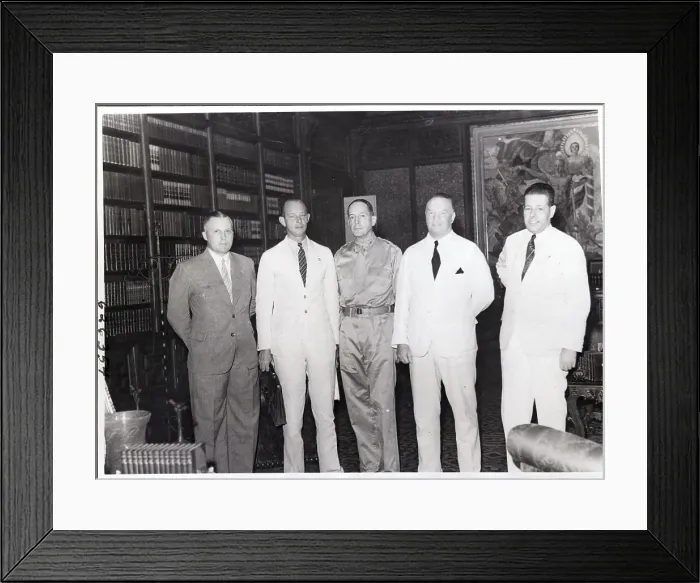 Framed Print : Lt. Gen. Douglas MacArthur in Conference Framed Print : Lt. Gen. Douglas MacArthur in Conference