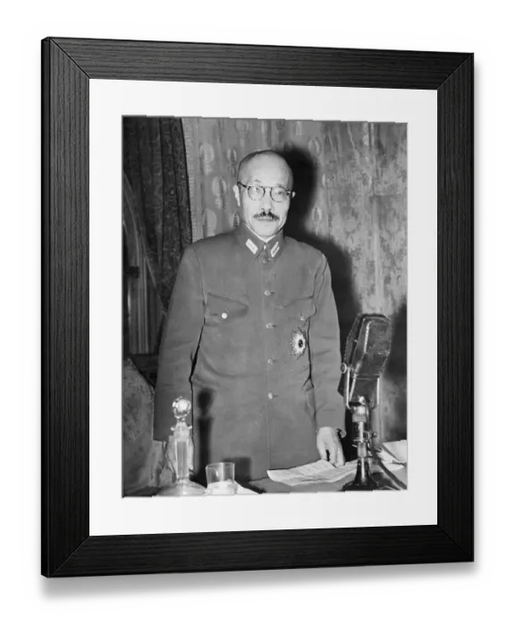 Framed Print : Portrait of Hidecki Tojo Framed Print : Portrait of Hidecki Tojo