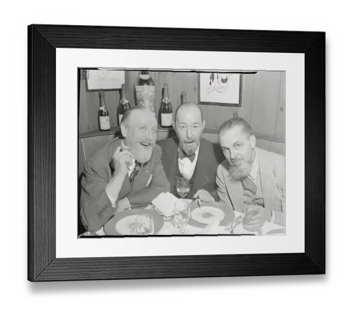 Framed Print : Formal Attired Opera Fans Standing in a Huddle Framed Print : Formal Attired Opera Fans Standing in a Huddle