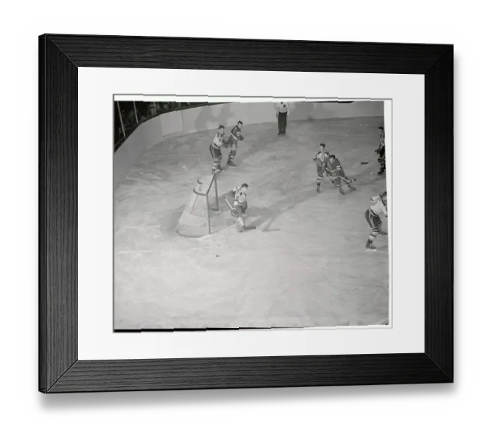 Framed Print : Hockey Players in Action Framed Print : Hockey Players in Action
