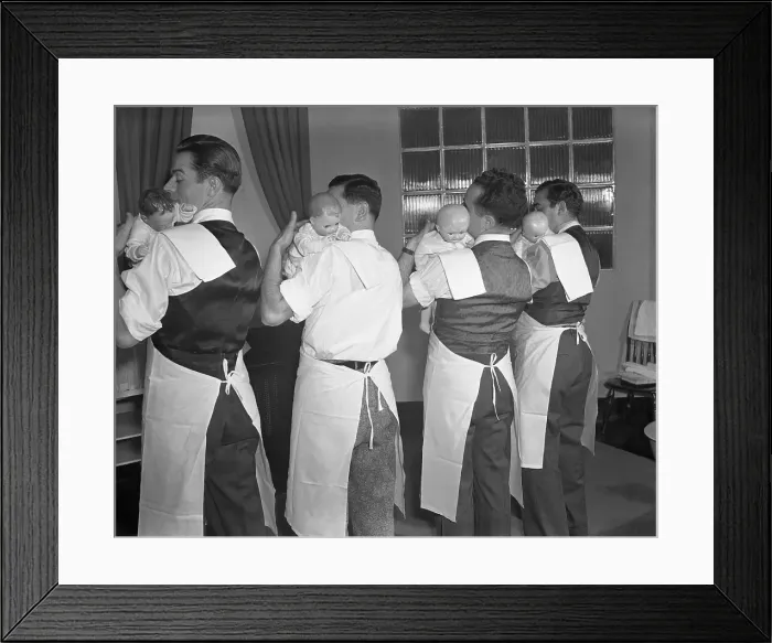 Framed Print : Class for New Fathers Framed Print : Class for New Fathers