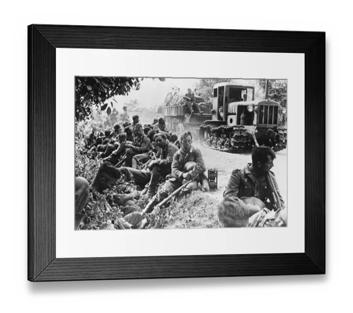 Framed Print : German Soldiers Resting in Ukraine During World War II Framed Print : German Soldiers Resting in Ukraine During World War II