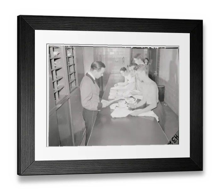 Framed Print : Radio City Music Hall Usher Receiving Uniform Framed Print : Radio City Music Hall Usher Receiving Uniform
