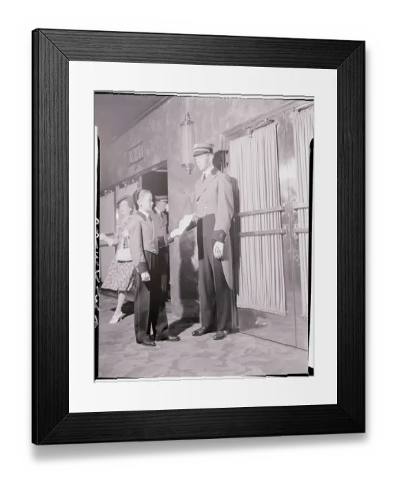 Framed Print : Radio City Music Hall Usher and Page Boy Framed Print : Radio City Music Hall Usher and Page Boy