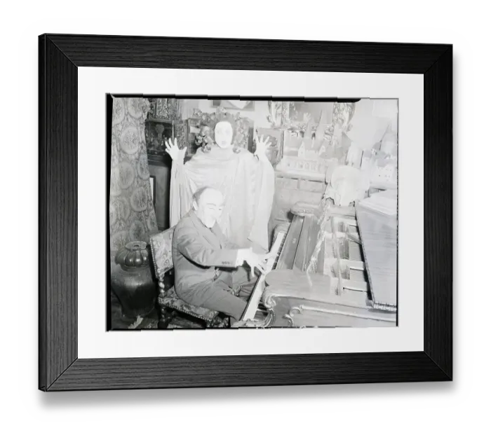 Framed Print : W.T. Benda Playing Piano to Woman in Mask Framed Print : W.T. Benda Playing Piano to Woman in Mask