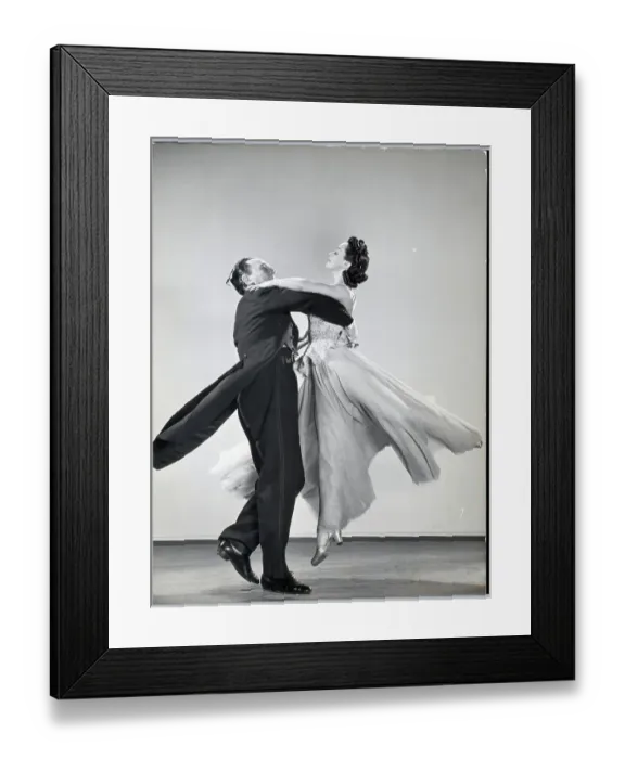 Framed Print : Dancers Executing a Spin Framed Print : Dancers Executing a Spin