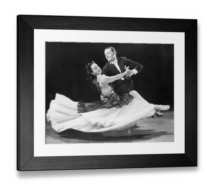 Framed Print : Couple Demostrates Effortless Moves Framed Print : Couple Demostrates Effortless Moves
