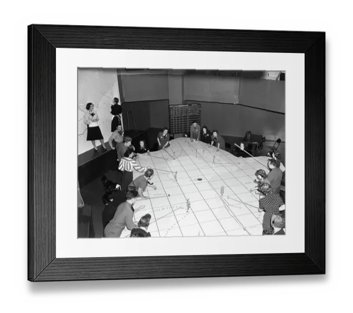Framed Print : Air Defense Information Center In New York Framed Print : Air Defense Information Center In New York