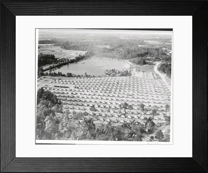 Framed Print : Aerial View of Maneuver Camp Framed Print : Aerial View of Maneuver Camp