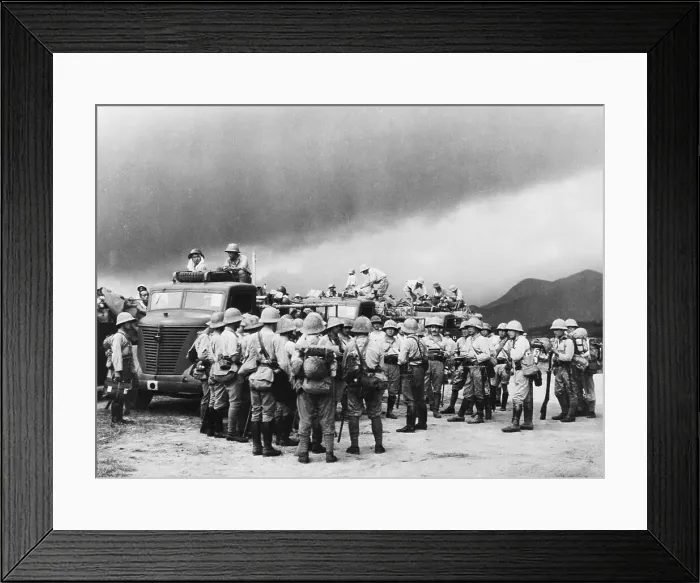 Framed Print : Japanese Soldiers Waiting Framed Print : Japanese Soldiers Waiting