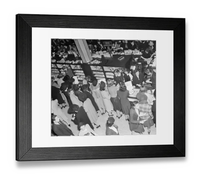 Framed Print : Women at Beauty Counters Framed Print : Women at Beauty Counters