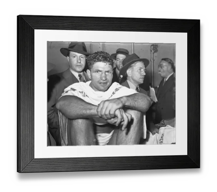 Framed Print : Boxer Lou Nova with Reporters in His Dressing Room Framed Print : Boxer Lou Nova with Reporters in His Dressing Room
