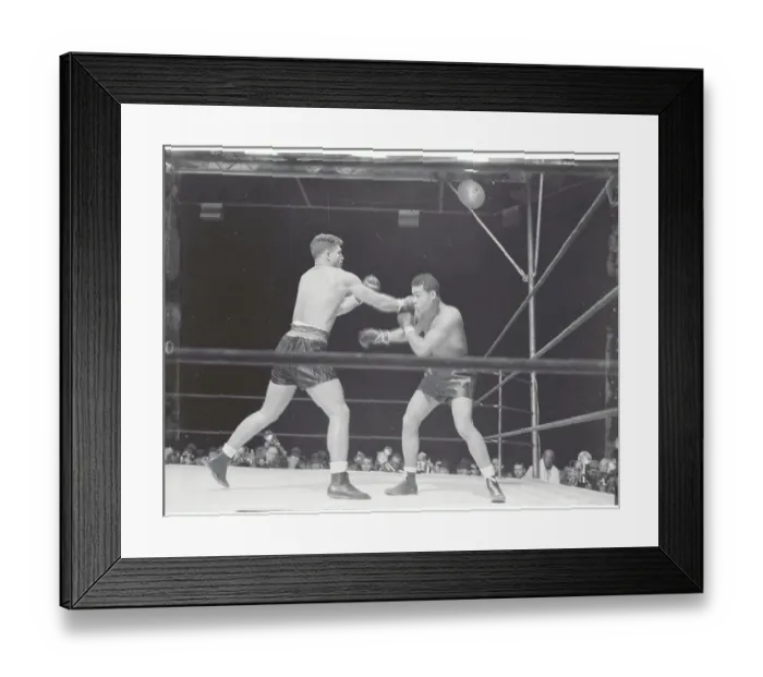 Framed Print : Joe Louis and Lou Nova in Boxing Action Framed Print : Joe Louis and Lou Nova in Boxing Action