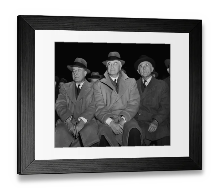 Framed Print : Bernard M. Baruch at a Fight Framed Print : Bernard M. Baruch at a Fight