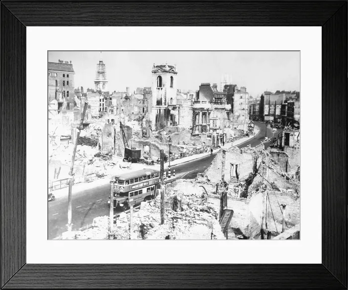 Framed Print : Aerial View of London Framed Print : Aerial View of London