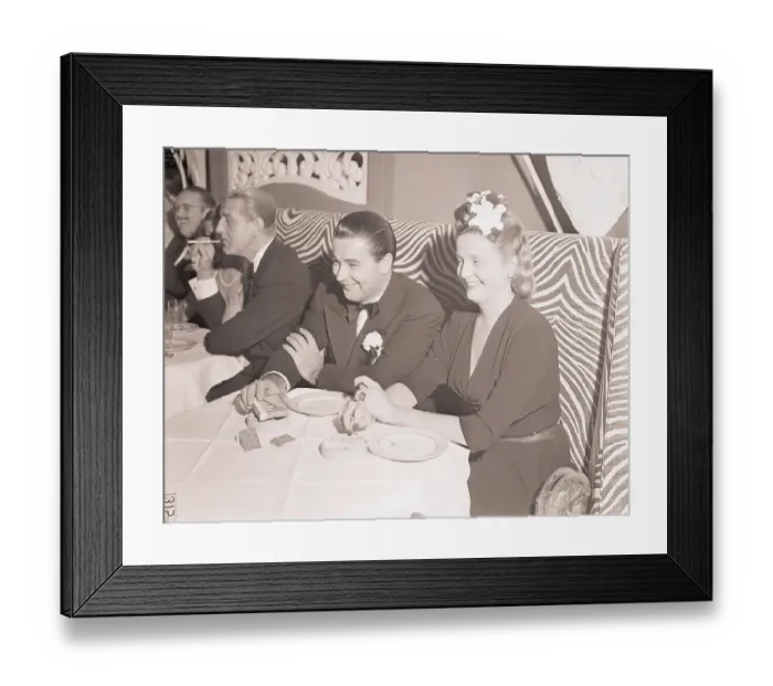 Framed Print : Mr. and Mrs. Bradley Dresser at Night Club Framed Print : Mr. and Mrs. Bradley Dresser at Night Club
