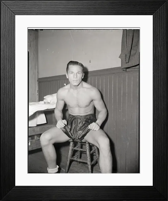 Framed Print : Tony Zale Strikes A Pose Framed Print : Tony Zale Strikes A Pose