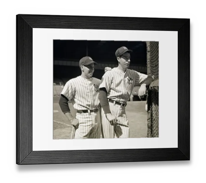 Framed Print : Phil Rizzuto & Joe Dimaggio Standing Framed Print : Phil Rizzuto & Joe Dimaggio Standing