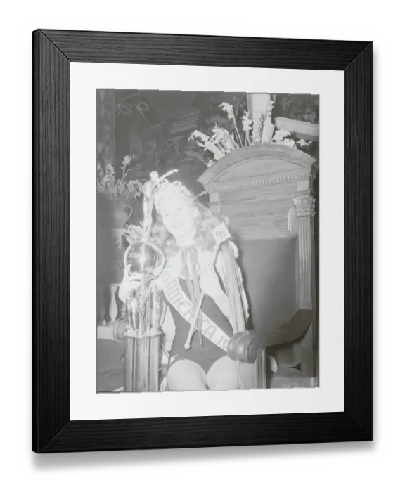 Framed Print : Portrait of the Newly Elected Miss America Mary La Planche Framed Print : Portrait of the Newly Elected Miss America Mary La Planche