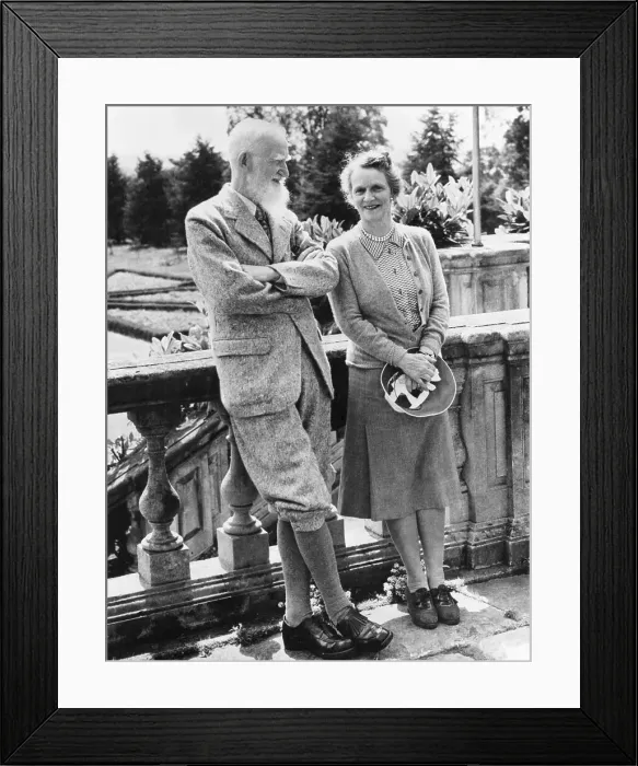 Framed Print : Nancy Astor with George Bernard Shaw Framed Print : Nancy Astor with George Bernard Shaw