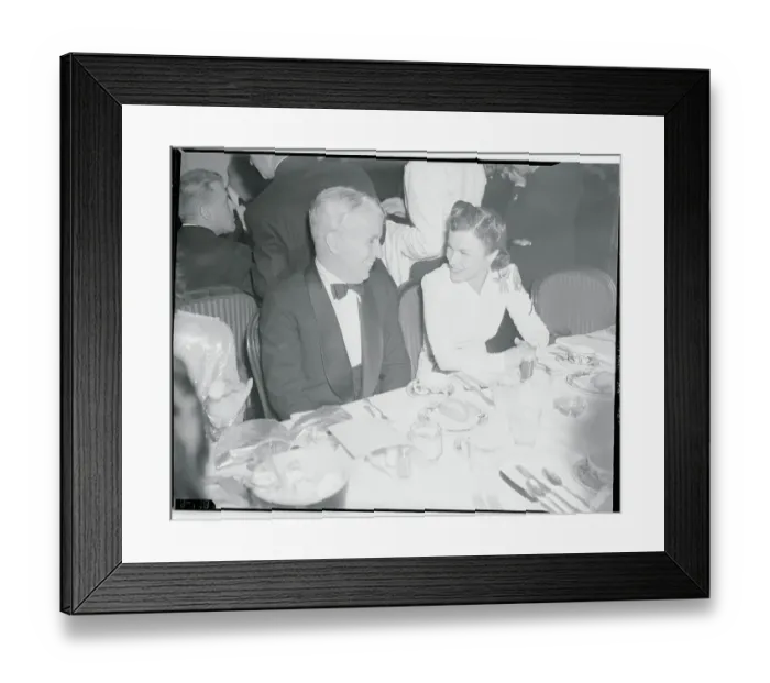 Framed Print : Charlie Chaplin and Carman Figueroa Framed Print : Charlie Chaplin and Carman Figueroa