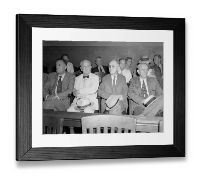Framed Print : Scientists Testifying in Bunco Case