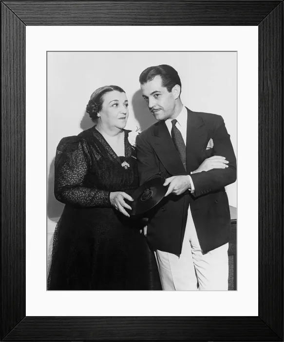 Framed Print : Ramon Novarro and Maria Grever Celebrate Her Birthday Framed Print : Ramon Novarro and Maria Grever Celebrate Her Birthday