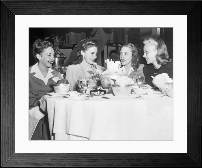 Framed Print : Joan Leslie and Debutantes at Luncheon Framed Print : Joan Leslie and Debutantes at Luncheon