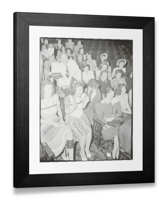 Framed Print : Psychologist Examining Subjects as They React to Horror Film Framed Print : Psychologist Examining Subjects as They React to Horror Film