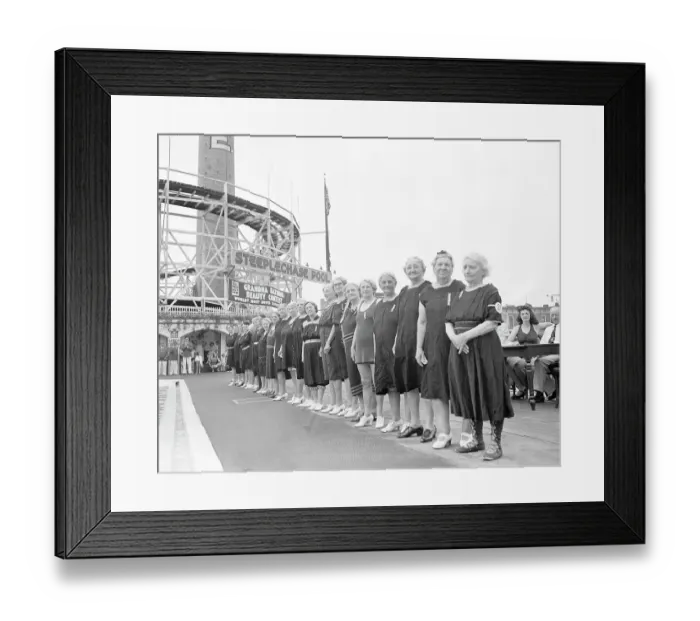 Framed Print : Line At Grandma Beauty Contest Framed Print : Line At Grandma Beauty Contest