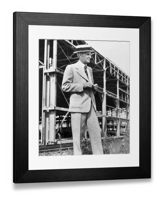 Framed Print : Henry Ford at Willow Run Framed Print : Henry Ford at Willow Run