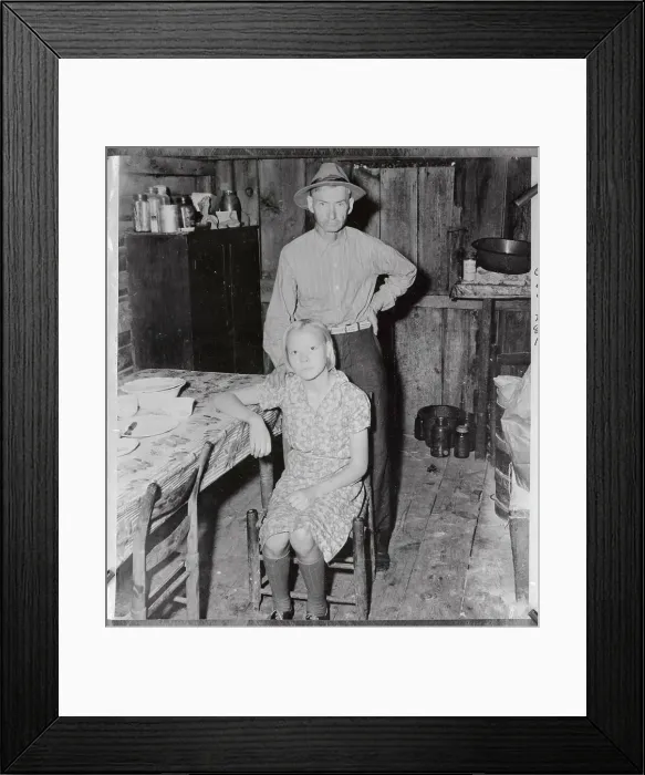 Framed Print : Elderly Man Standing by His Young Wife Framed Print : Elderly Man Standing by His Young Wife