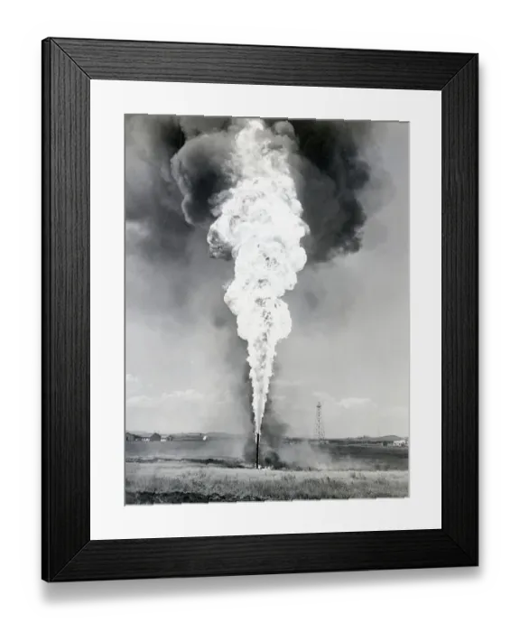 Framed Print : Oil Field On Prairie Route, Edmonton Framed Print : Oil Field On Prairie Route, Edmonton
