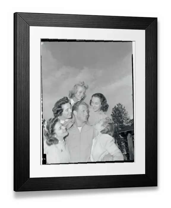 Framed Print : David Rankin with Lipstick on His Face Framed Print : David Rankin with Lipstick on His Face