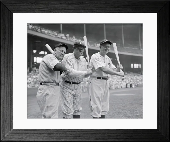 Framed Print : Babe Ruth with Tris Speaker and Ty Cobb Framed Print : Babe Ruth with Tris Speaker and Ty Cobb