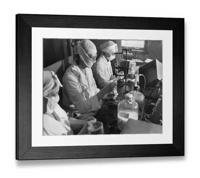 Framed Print : Laboratory Technicians Framed Print : Laboratory Technicians
