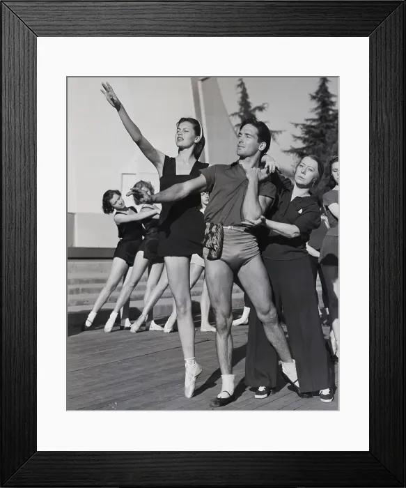 Framed Print : Mme Bronislava Nilinska And Sid Charisse Framed Print : Mme Bronislava Nilinska And Sid Charisse