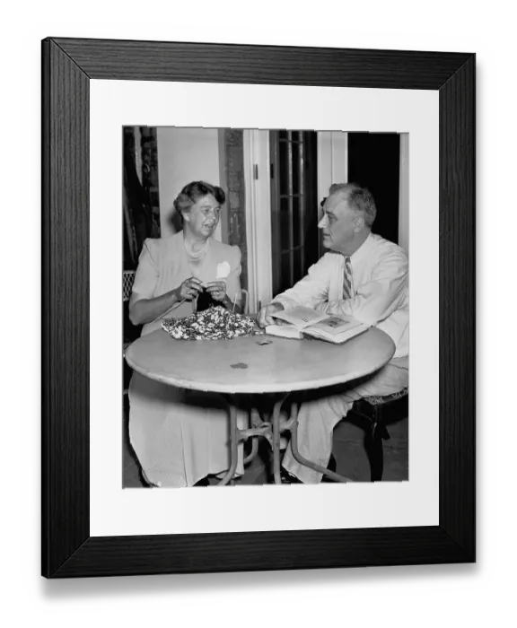 Framed Print : Eleanor and Franklin Roosevelt