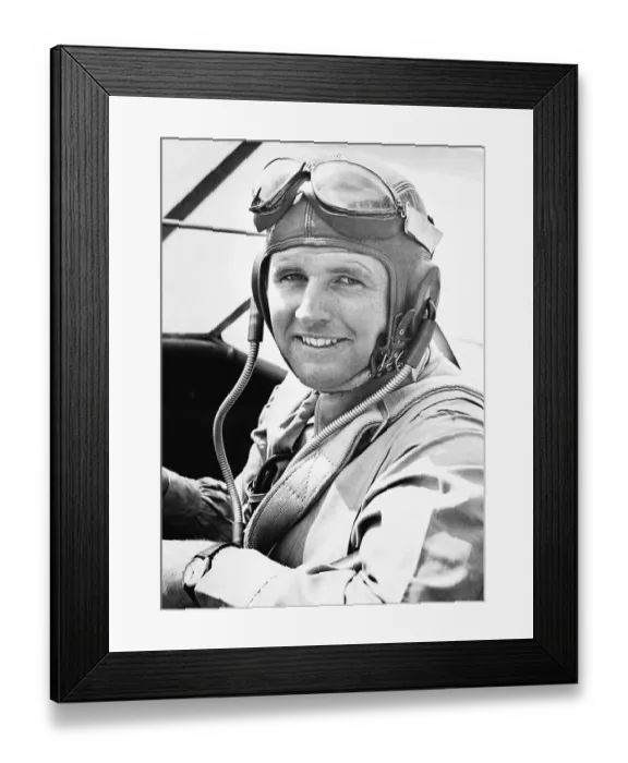 Framed Print : Joseph P. Kennedy in Plane Cockpit Framed Print : Joseph P. Kennedy in Plane Cockpit