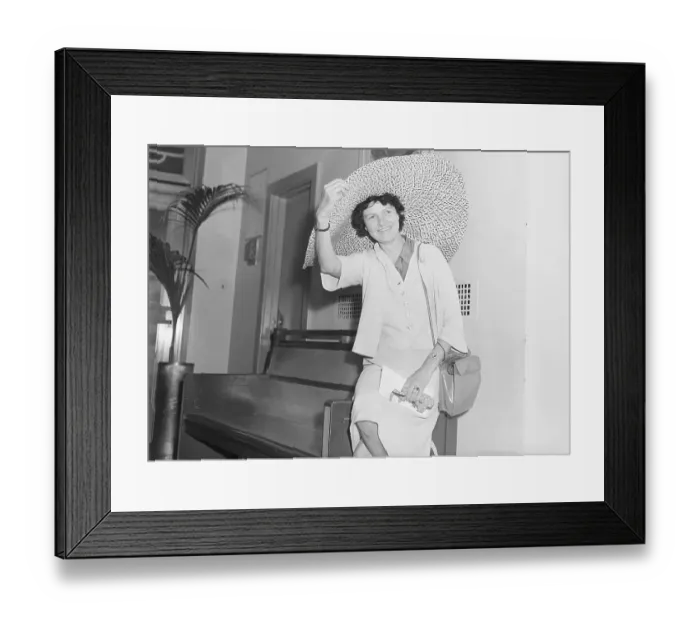 Framed Print : Peggy Guggenheim Arriving in New York Framed Print : Peggy Guggenheim Arriving in New York