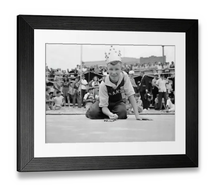 Framed Print : Marble Shooting Champion Framed Print : Marble Shooting Champion