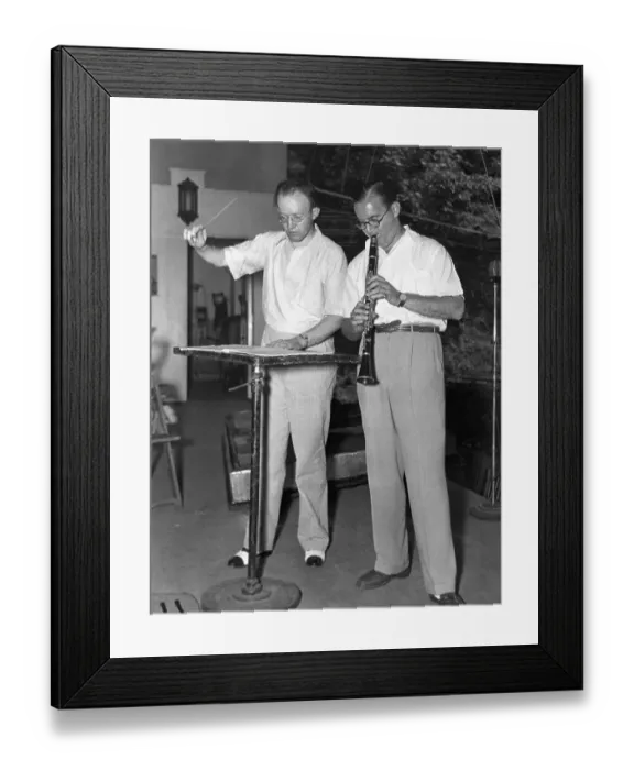 Framed Print : Edwin Mcarthur And Benny Goodman Framed Print : Edwin Mcarthur And Benny Goodman