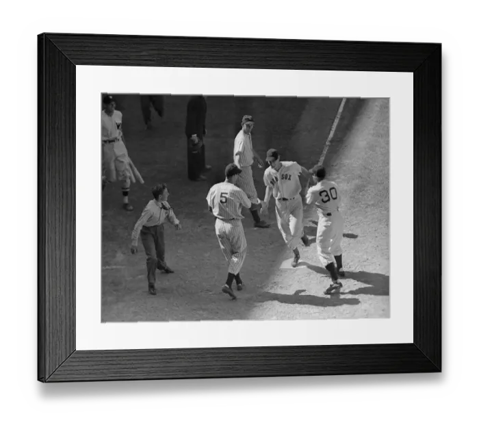 Framed Print : Ted Williams Crossing The Plate Framed Print : Ted Williams Crossing The Plate