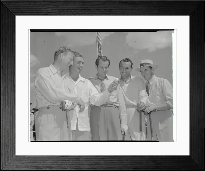 Framed Print : Golfers Laughing at Golf Ball Framed Print : Golfers Laughing at Golf Ball