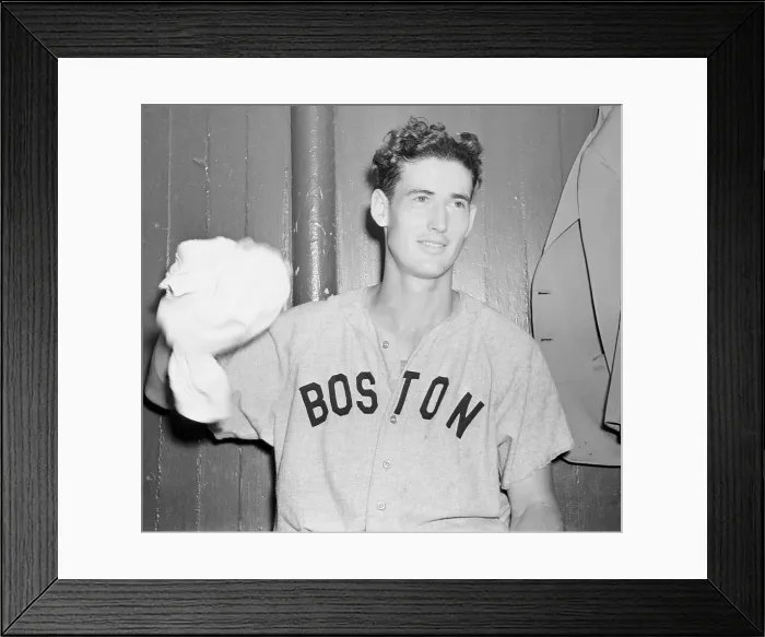 Framed Print : Ted Williams Wearing Boston Jersey Framed Print : Ted Williams Wearing Boston Jersey