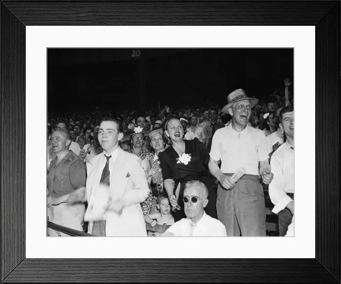 Framed Print : Mrs. Joe Dimaggio Shown In Stands Framed Print : Mrs. Joe Dimaggio Shown In Stands